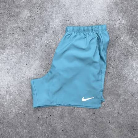 Nike - Denim Turquoise Challenger Shorts