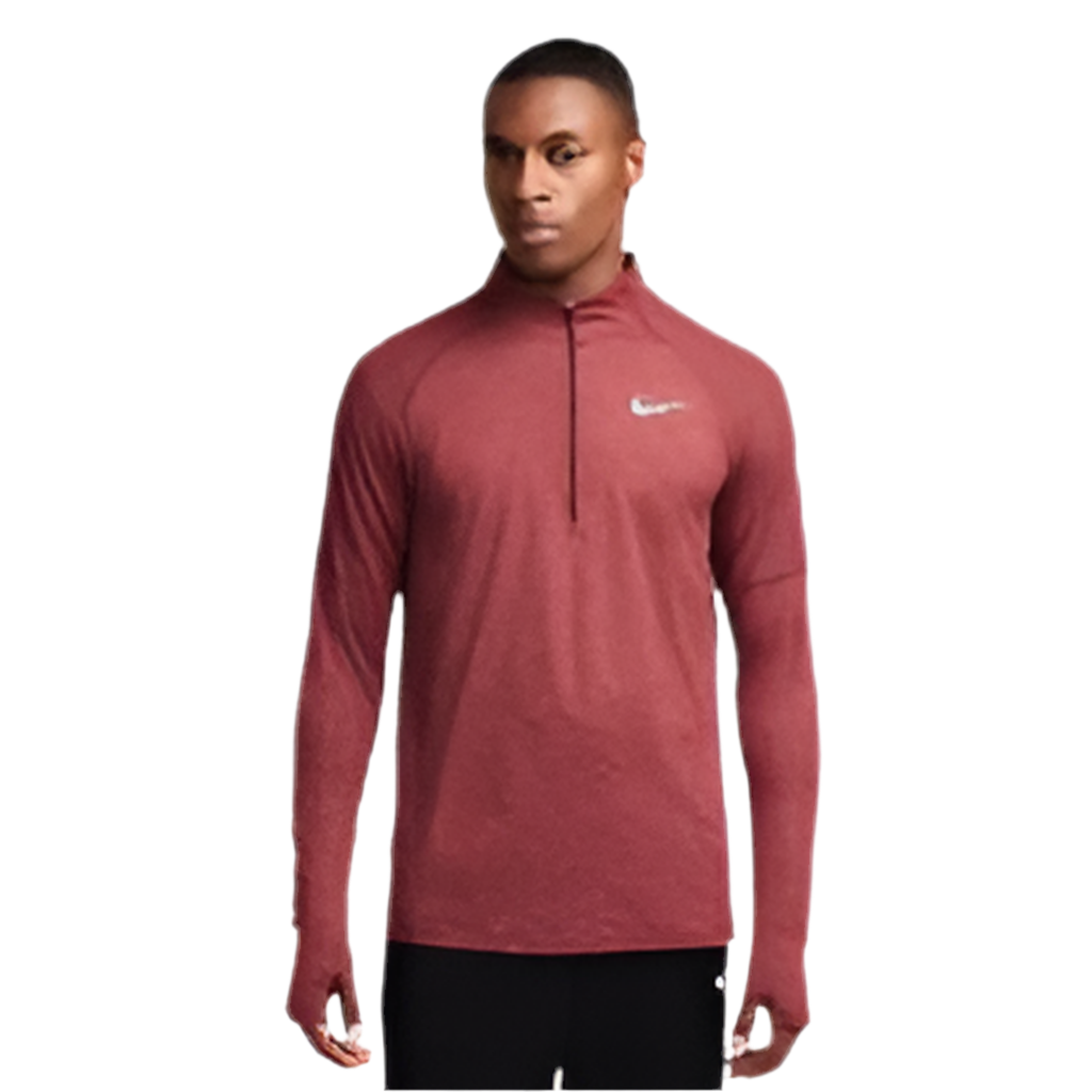Nike - Maroon Element Half Zip Running Top